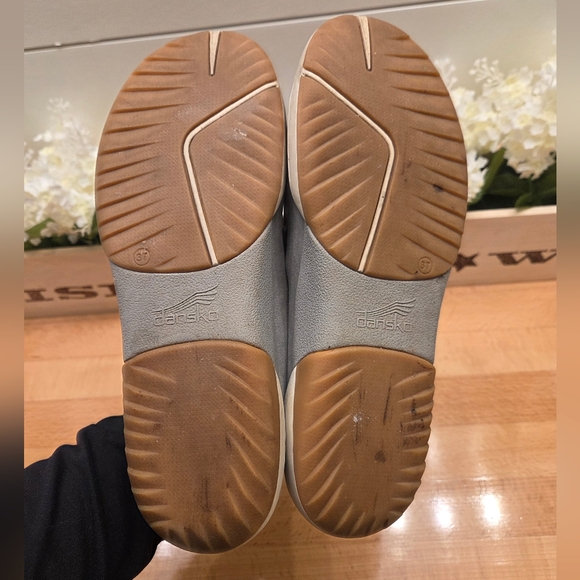 Dansko Renae Sneaker Womens Size EU 37 Gray Nappa Leather Lace Up Casual Shoes - Picture 8 of 10